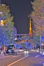 Illuminated Roppongi Keyakizaka Street and Tokyo Tower during winter Nov 28 2023 Royalty Free Stock Photo