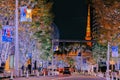 Illuminated Roppongi Keyakizaka Street and Tokyo Tower during winter Nov 28 2023 Royalty Free Stock Photo