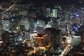 Illuminated Seoul City Royalty Free Stock Photo