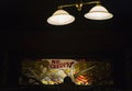 Illuminated sign in bar