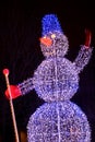 Illuminated snowman