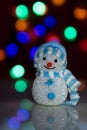 Illuminated Snowman doll