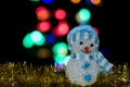 Illuminated Snowman doll