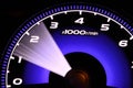 Illuminated speedometer
