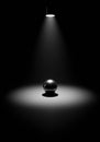 Illuminated Sphere A Study in Light and Shadow Royalty Free Stock Photo