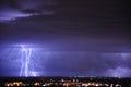 Illuminated Squall Line Royalty Free Stock Photo