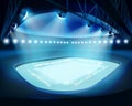 Illuminated Stadium. Vector illustration. Royalty Free Stock Photo