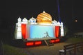 Illuminated Stage Show at Night