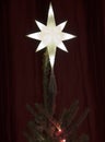 Illuminated Star Christmas Tree Topper Royalty Free Stock Photo