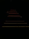 Illuminated steps in the cinema hall Royalty Free Stock Photo