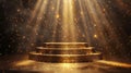 Illuminated Steps Leading Upwards Royalty Free Stock Photo