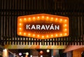 Illuminated Street Food Karavan sign