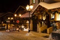 Illuminated Street of Megeve on Christmas Eve