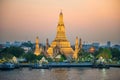 Illuminated Temple of Dawn or Wat Arun