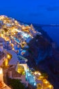 Thira town in Santorini Royalty Free Stock Photo