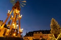 illuminated christmas market in Annaberg-Buchholz