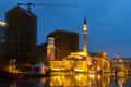 Illuminated view of Ethem Bey Mosque, Albania