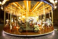 Illuminated vintage carousel Royalty Free Stock Photo