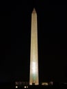 Illuminated Washington Monument at Night, 2008 Royalty Free Stock Photo