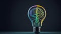 Illuminating Creativity: Human Brain Inside a Lightbulb