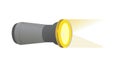 Illuminating Flashlight Beam Vector Icon, vector design Generative AI Royalty Free Stock Photo