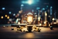 Illuminating Innovation: The Evolution of the Electric Light Bulb. Ai Generated