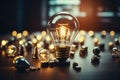 Illuminating Innovation: The Evolution of the Electric Light Bulb. Ai Generated