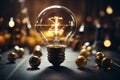 Illuminating Innovation: The Evolution of the Electric Light Bulb. Ai Generated