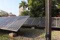 Illuminating Jantar Mantar using solar energy generated on the premises of this heritage sites Delhi india Solar panels