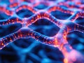 Illuminating Memory Brain Circuits Glowing During Cognitive Neuroscience Research, Stunning Microscopic Images Showcasing Neural
