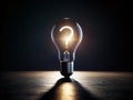 Illuminating the Unknown A Silhouette Lightbulb Question Mark a Conceptual Image for Intriguing Discussions on Ideas