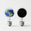 Illuminating the world: a symbol of global awareness and innovation Royalty Free Stock Photo