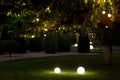 an illumination backyard light garden.