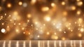 Illumination and decoration holiday concept Christmas garland bokeh lights over soft background Royalty Free Stock Photo