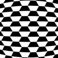 Illusion Abstract black and white pattern. Monochrome pattern. Optical illusion. Op art.