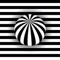 Illusion Abstract black and white pattern. Monochrome pattern. Optical illusion. Op art.