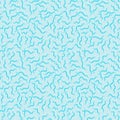 Hallucinations. Illusion of bad focus. Dizzy blue waves seamless pattern. vector Grpahic illustration.