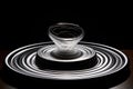 illusion of floating objects in a spinning vortex Royalty Free Stock Photo