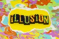 Illusion optical fantasy hypnotic deception psychedelic creation