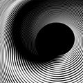 Illusion of spiral swirl movement. Abstract op art design Royalty Free Stock Photo