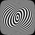 Illusion of swirl spiral vortex movement in op art pattern Royalty Free Stock Photo