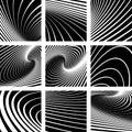 Illusion of vortex motion. Abstract backgrounds se Royalty Free Stock Photo