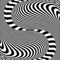 Illusion of wavy swirl movement