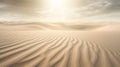 Illusionary Sandscape with Dramatic Sunrays. Generative Ai Royalty Free Stock Photo