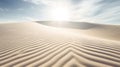 Illusionary Sandscape with Dramatic Sunrays. Generative Ai Royalty Free Stock Photo