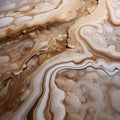 Illusionistic River Surface: A Closeup View Of Brown Waves