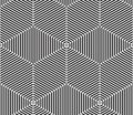 Illusive continuous monochrome pattern, decorative abstract back