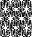 Illusive continuous monochrome pattern, decorative abstract back