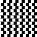 Illusory monochrome background with mosaic of squares. Seamlessl