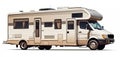 Illustartion of a Recreational Vehicle on White Background, Generative AI Royalty Free Stock Photo